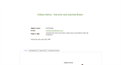 Desktop Screenshot of ciobanumarius.instructor-autorizat.ro